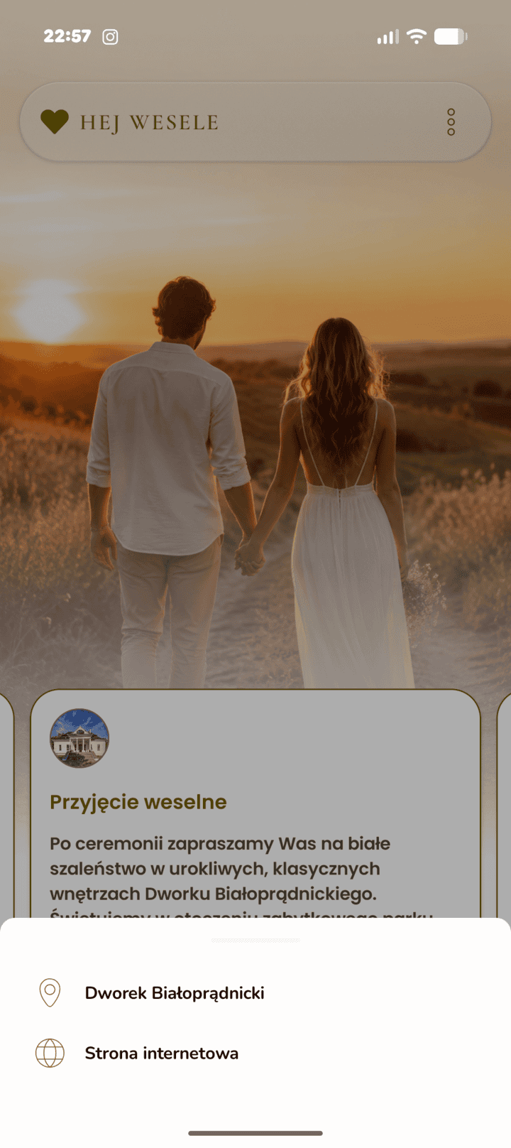 Mapy dojazdu w aplikacji Hej Wesele